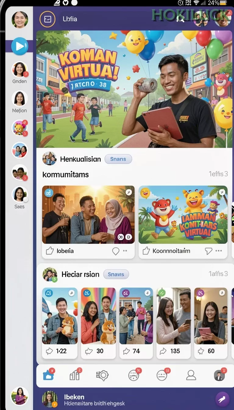 Cuplikan layar MEGA111 — menu navigasi